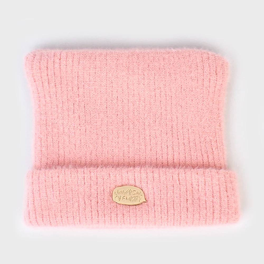 Cat Soft Fur Pink Beanie 貓耳帽