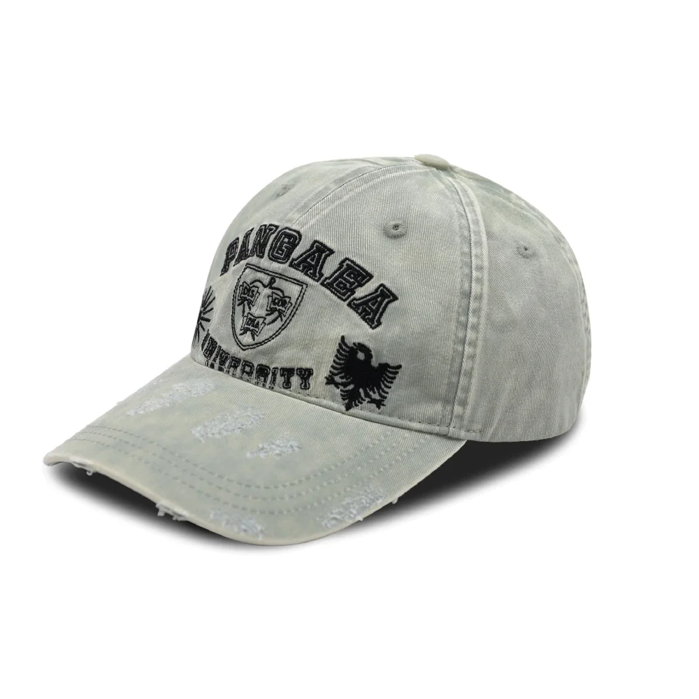 GC041 Pangaea 6拼接 水洗 棒球帽 (GRAY)