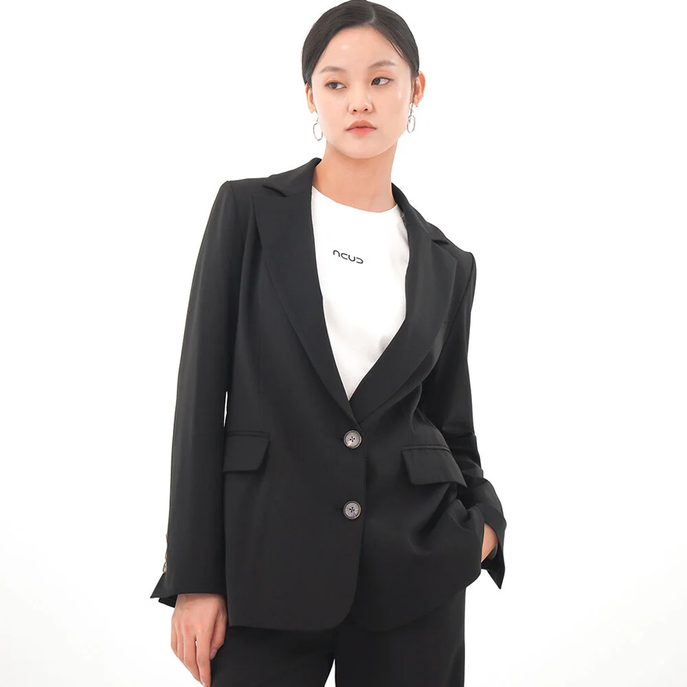 Two Button Single Jacket _Black