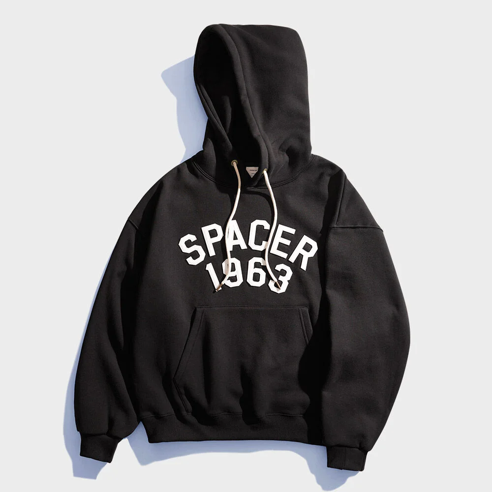 中等 Spacer 連帽衫 黑色 JUHD4600