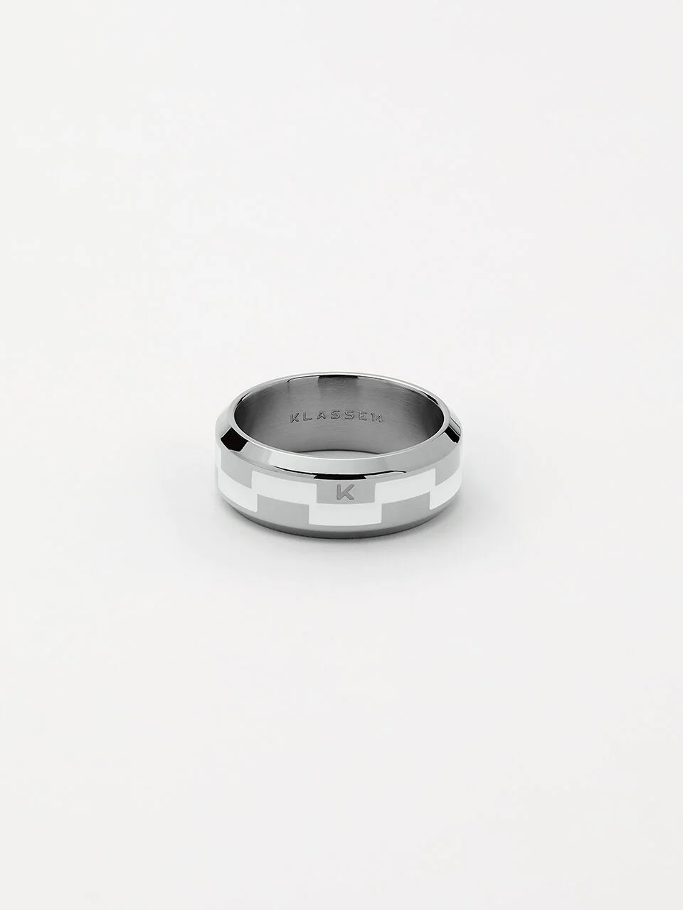 DUALITY GRINDER RING SILVER WHITE