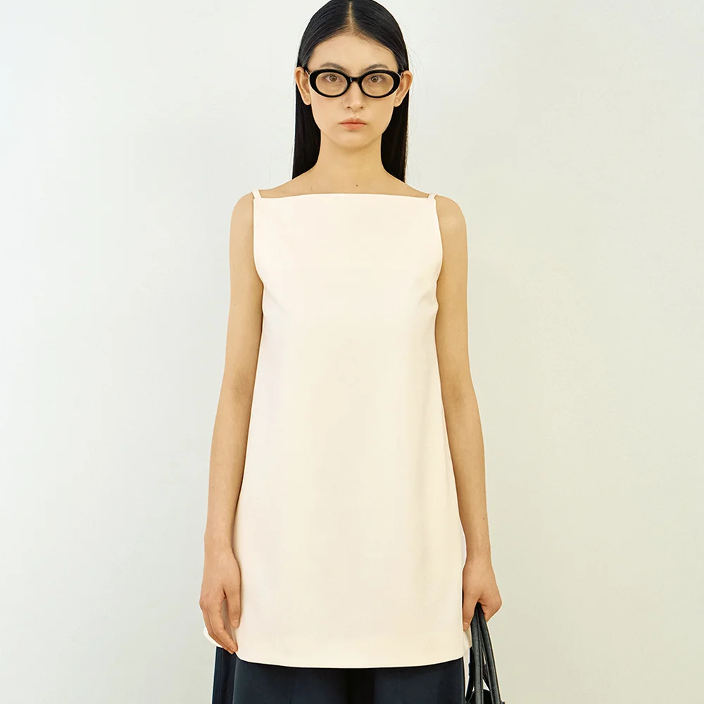 Basic string square dress-top