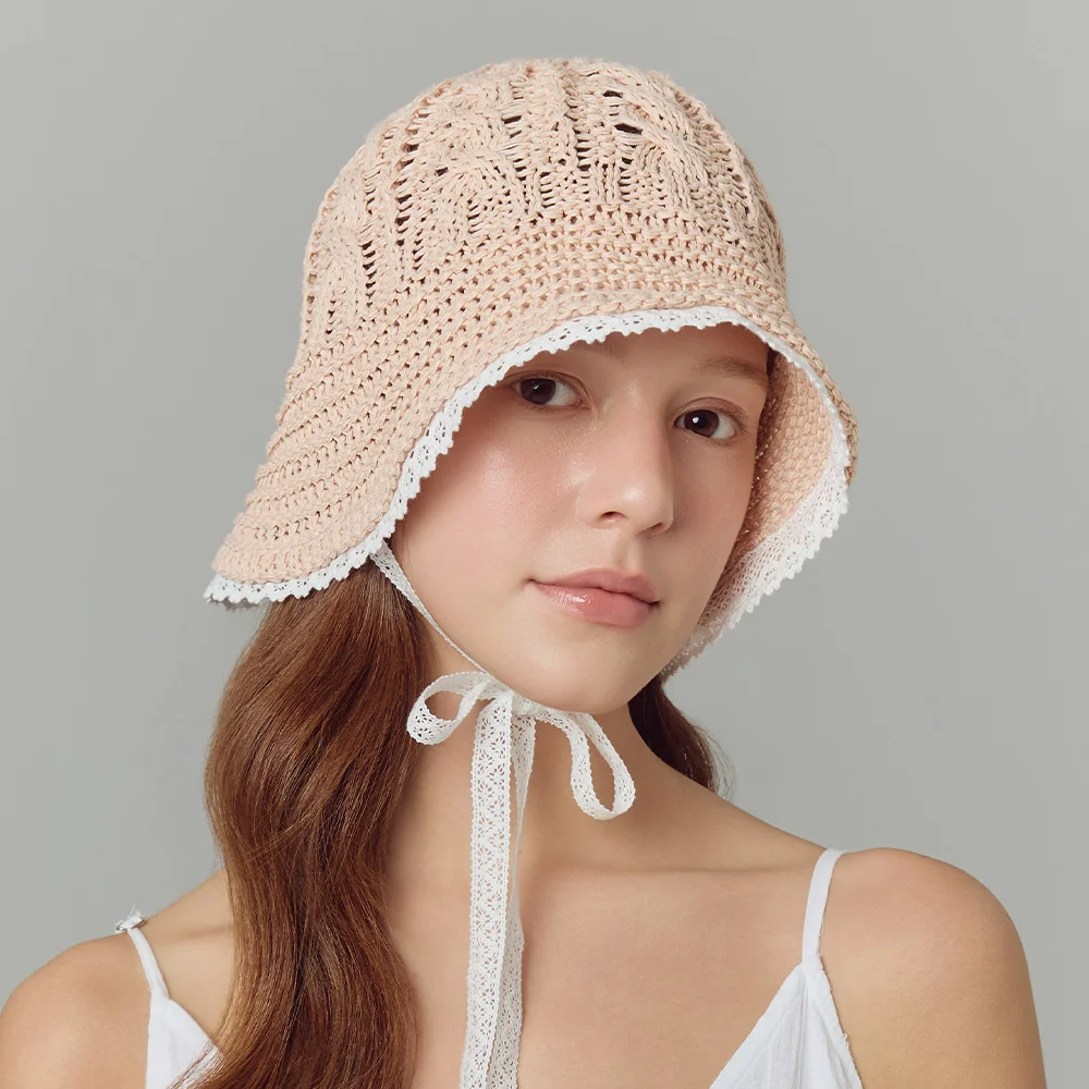 花卉 針織衫 蕾絲 Bonnet Hat Nubia (4 colors)