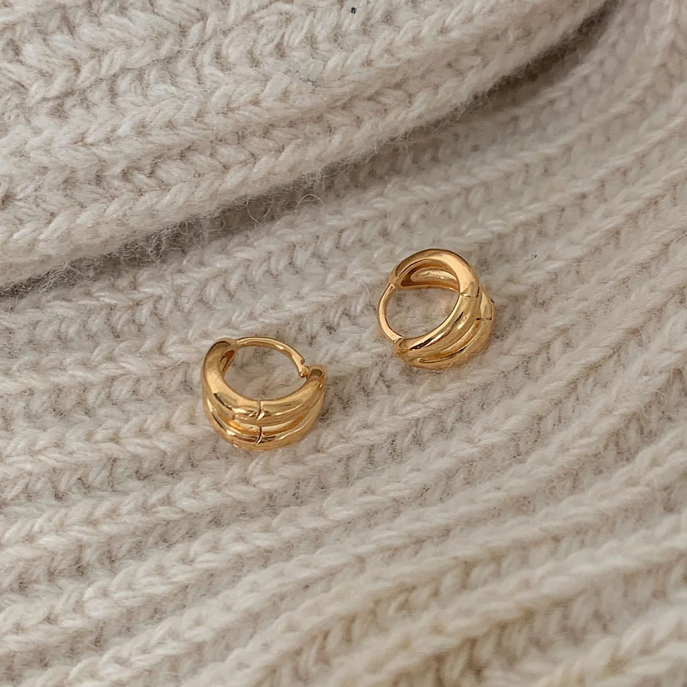 silver925 line ring earrings_2 Colors