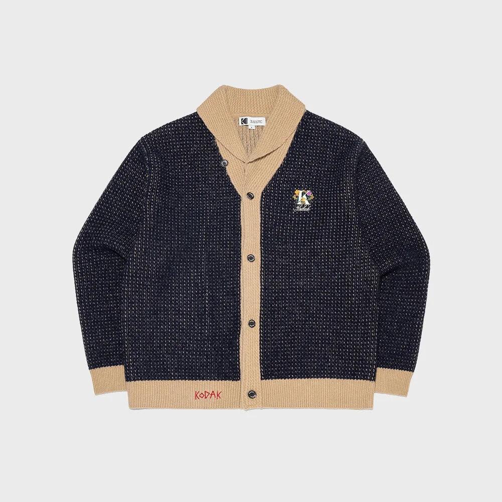 Brownie 羊毛 羊絨 開襟外套 NAVY