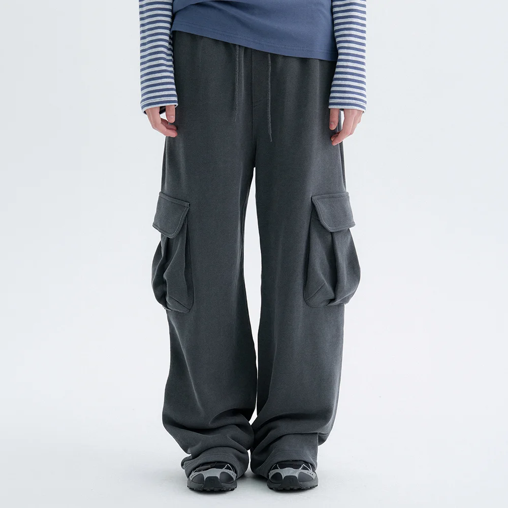 Benton Pigment Cargo Sweatpants - Charcoal