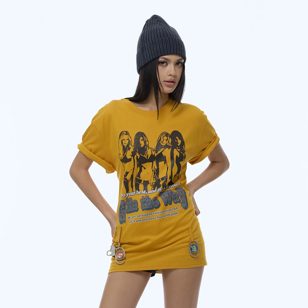 GILA GIRLS OVERSIZE T-SHIRTS_YELLOW