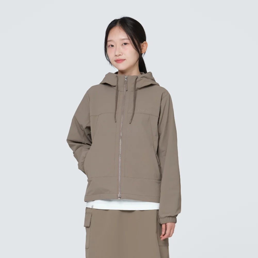 Lago 女裝 連帽衫 外套 Cocoa (S24FWTJK33)