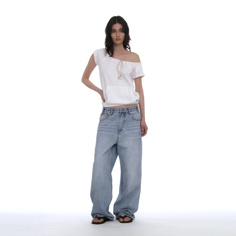 CLASSIC WIDE LEG LOOSE JEANS_LIGHT BLUE