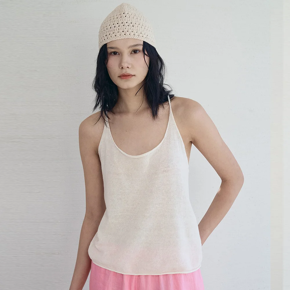 Linen Knit Top_3C