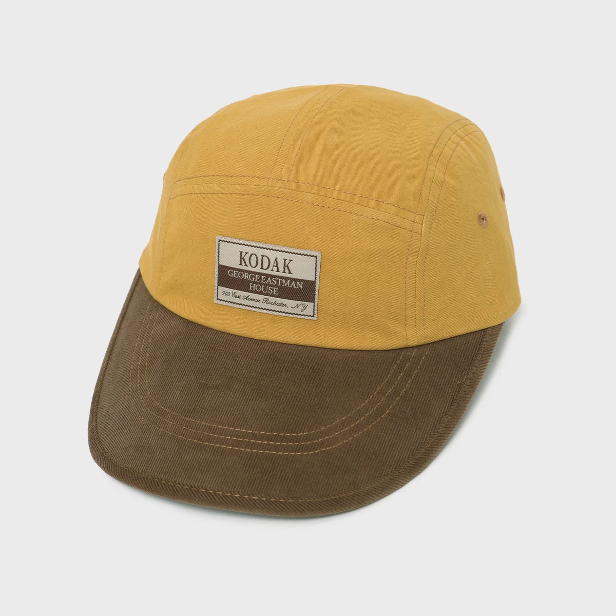 標誌彎帽簷露營帽 BEIGE