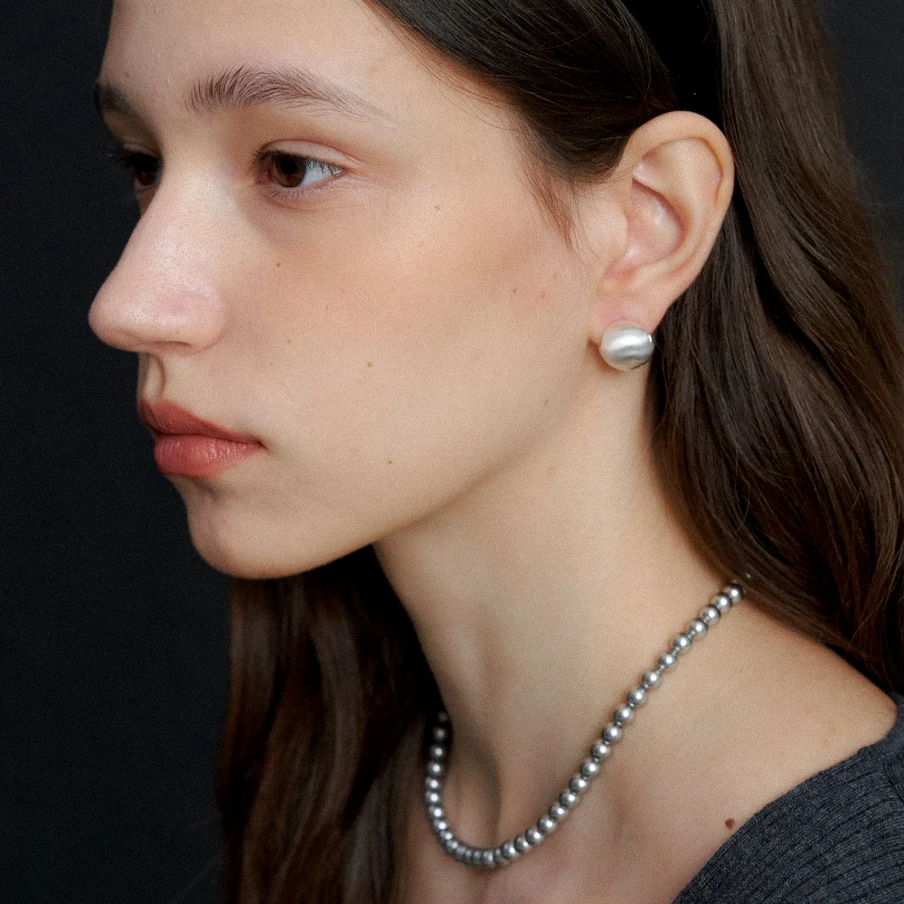 Pure Chic Ball Earrings M_SV (L233MER050)