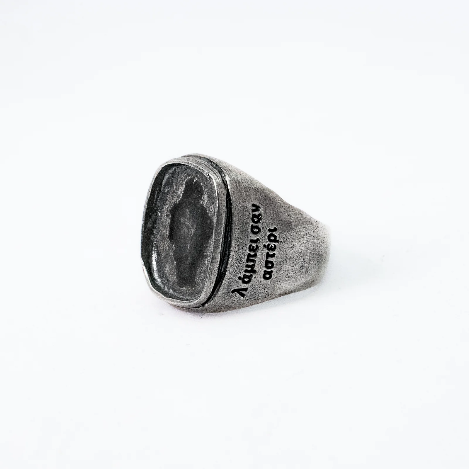 HR 214R_Rectangle Silver Seal Ring (Silver 925)