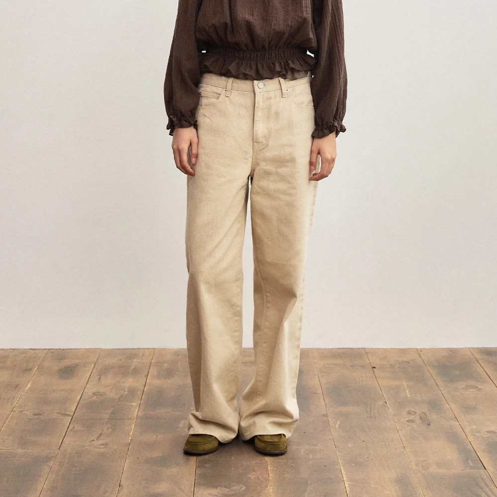 LOW BOAT PANTS (CREAM)