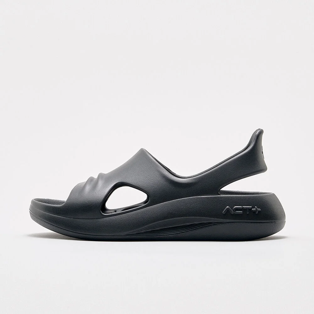 對齊加強 肩帶 涼鞋 True Black