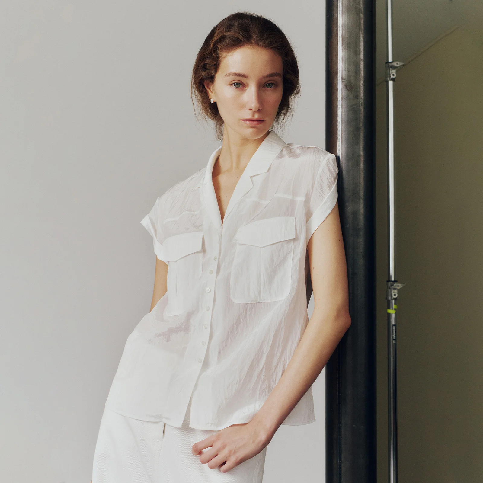 Giselle Shirt Pearl White