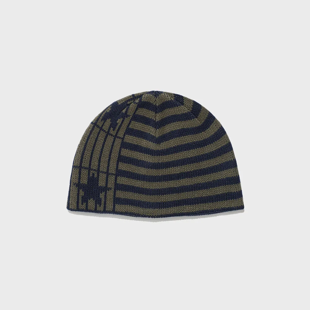 STAR STRIPE BEANIE_KHAKI(IK2FFMAB20A)