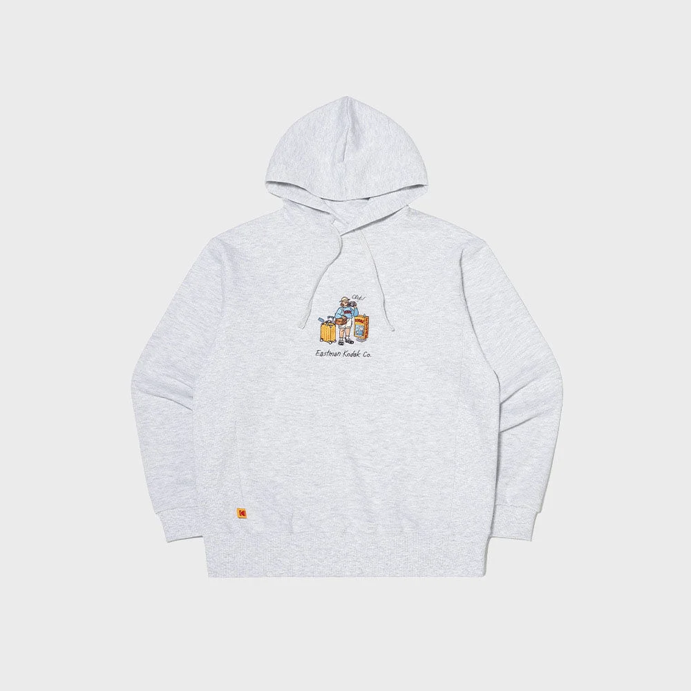 Kodak Peoples 圖案 連帽衫 WHITE MELANGE