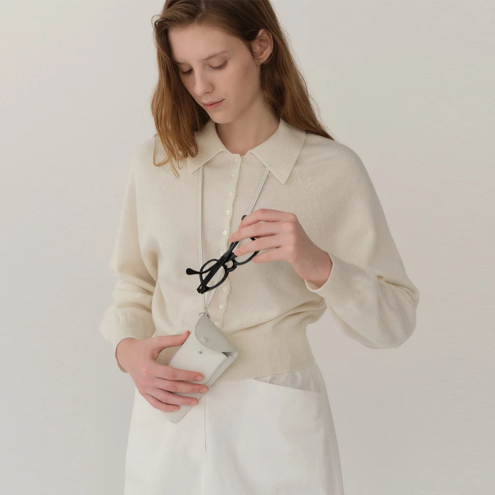 Cashmere Cardigan Seashell