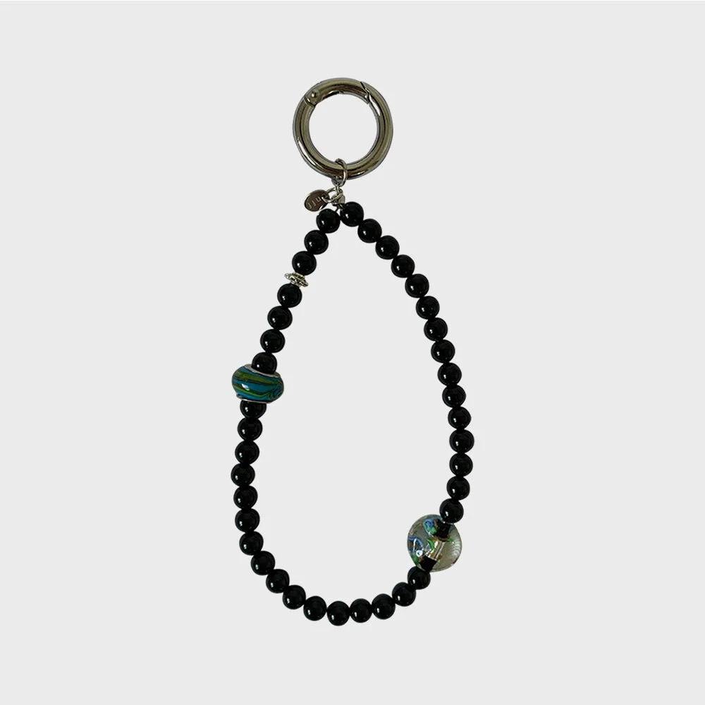 gemstone key ring&phone strap_green