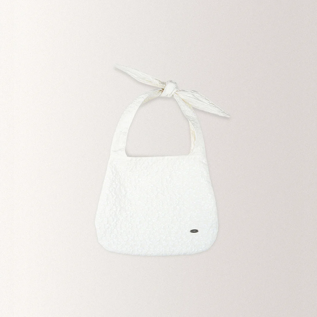 JAQUARD FLOWER TOTE BAG