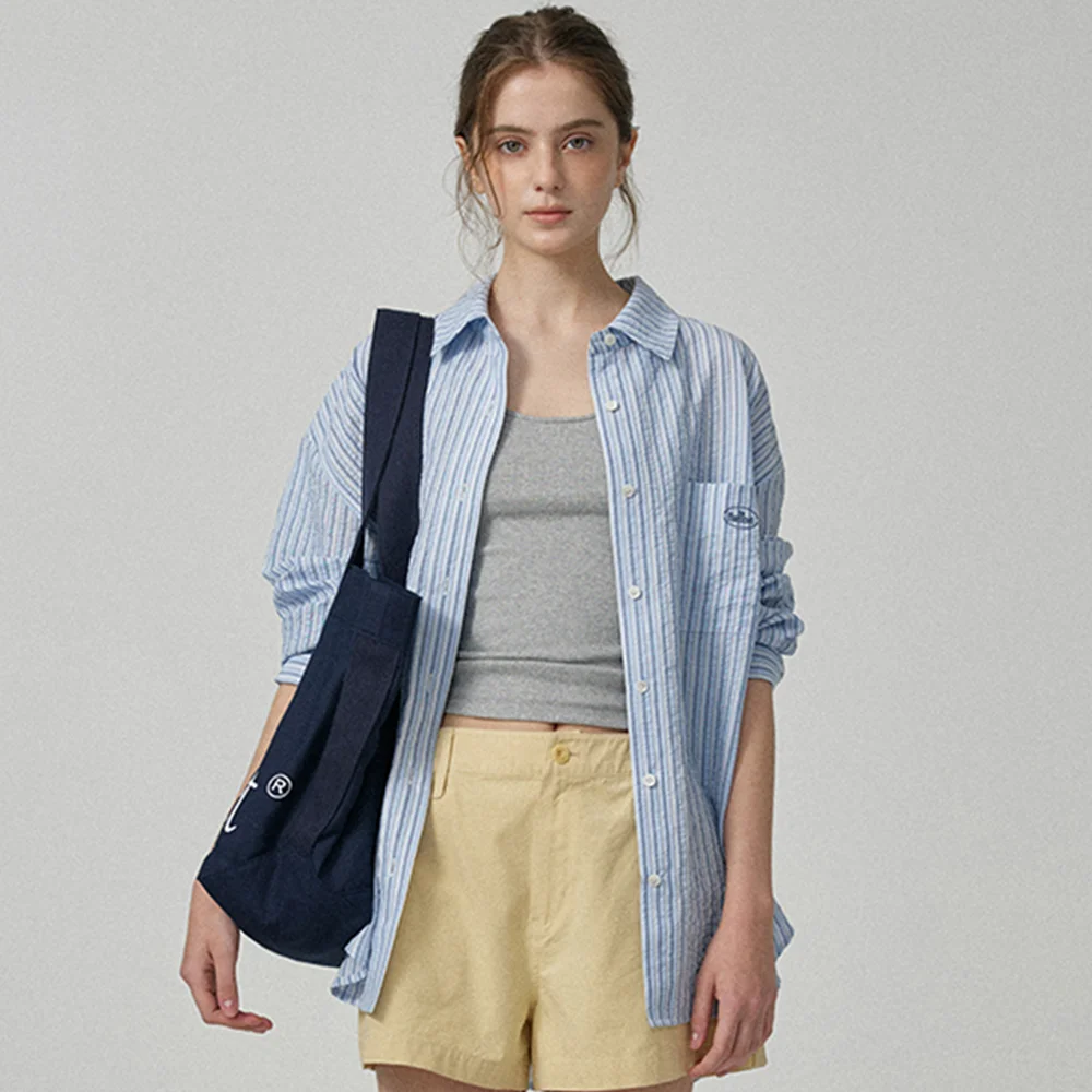 Sui Stripe Pocket Shirt_Light Blue