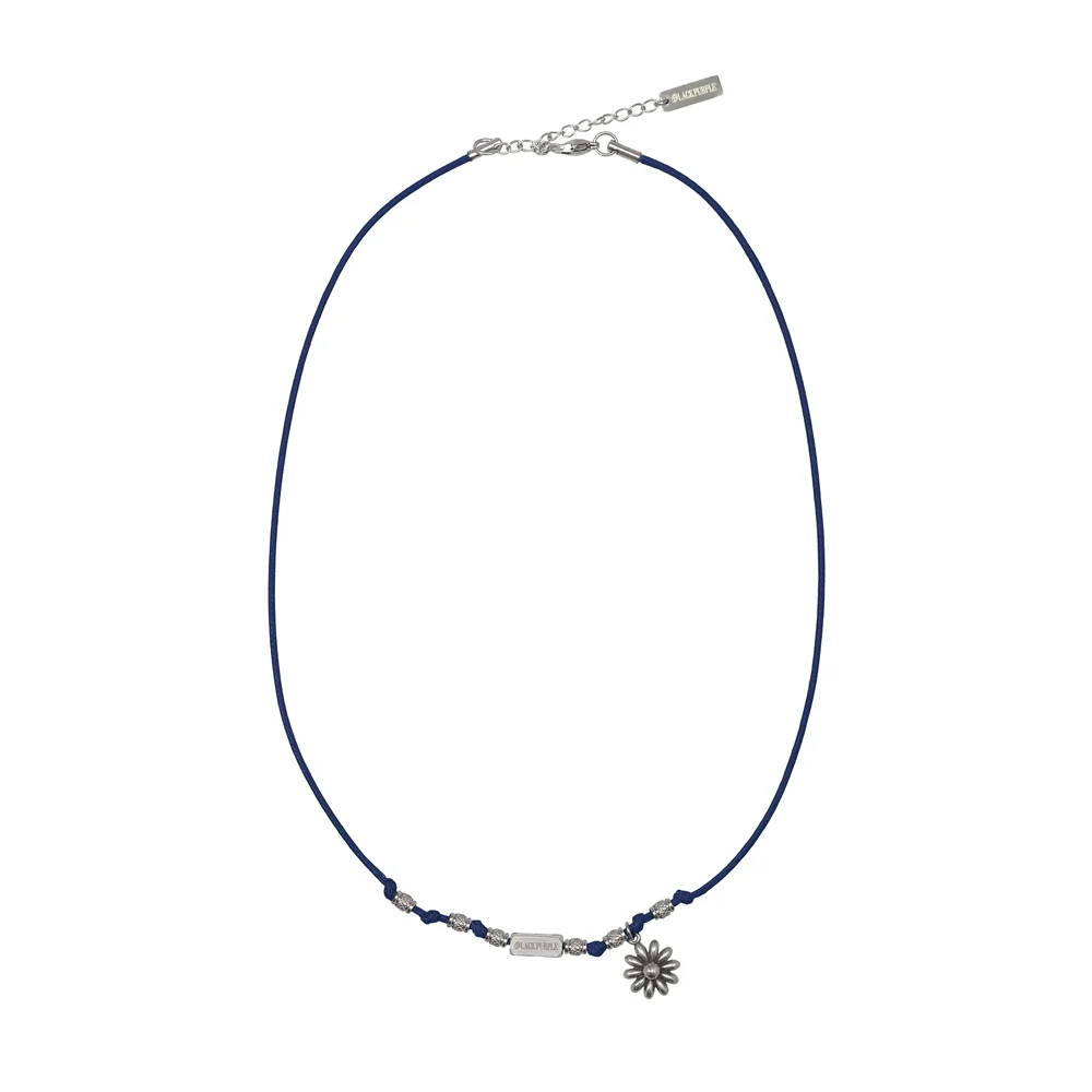 Wildy 花卉 頸鏈_藍色 Wildy Flower Necklace_Blue