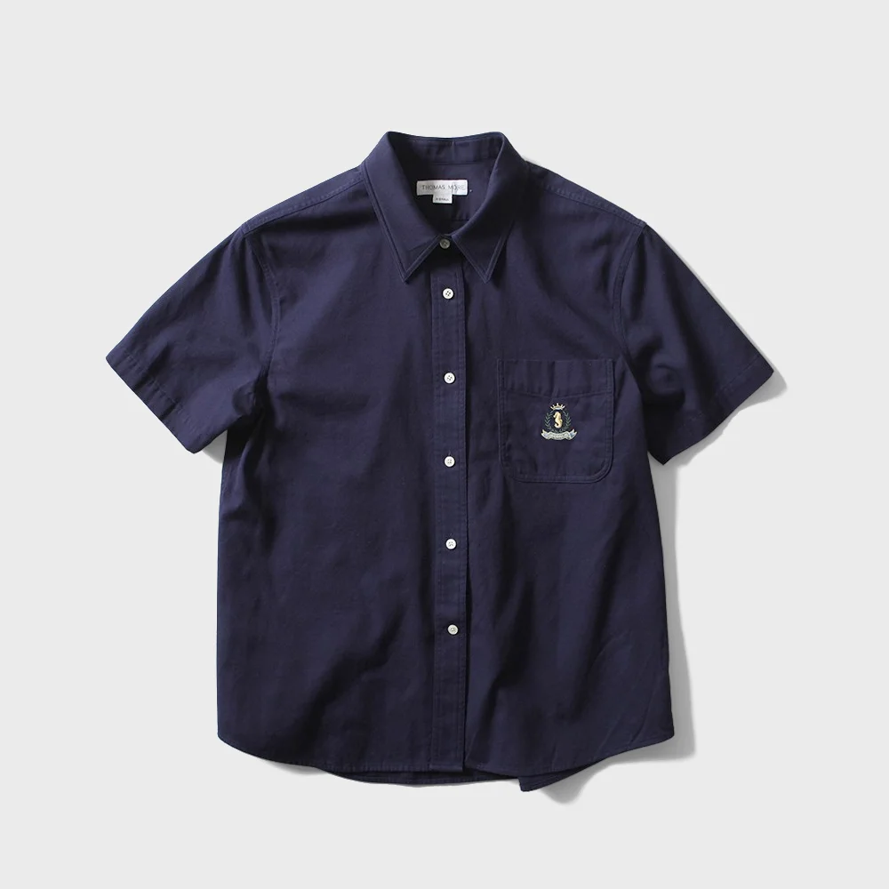 TF2-SH07 Marinus 徽章 襯衫 - 海軍藍