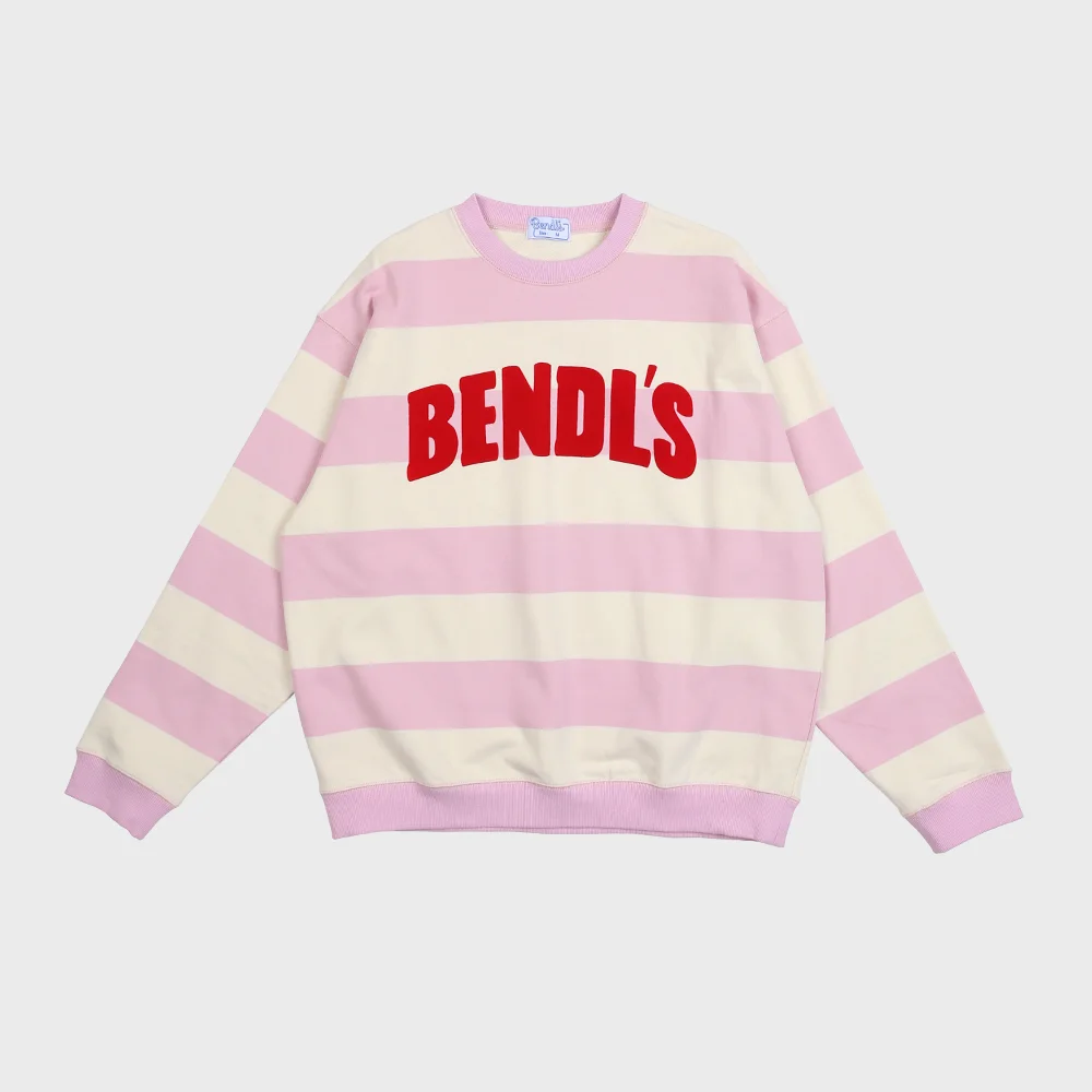 STRIPE SWEATSHIRTS -PINK