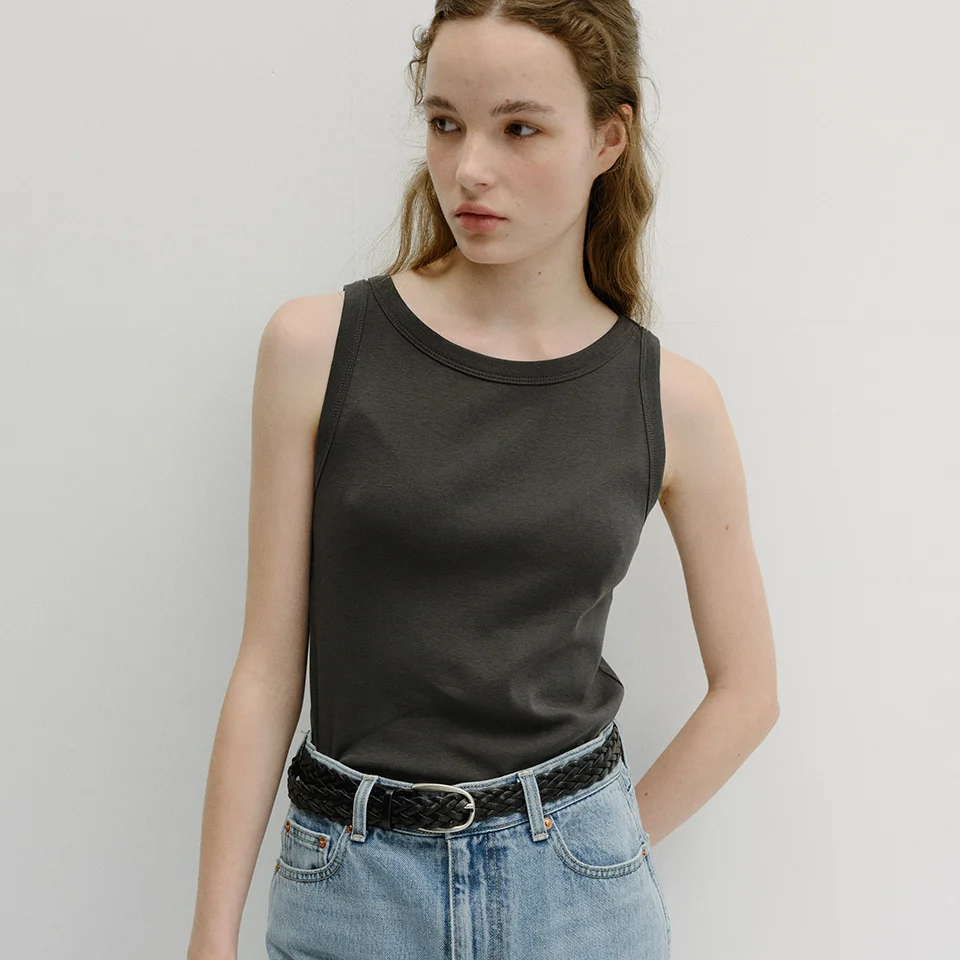 classic sleeveless t-shirt (5colors)