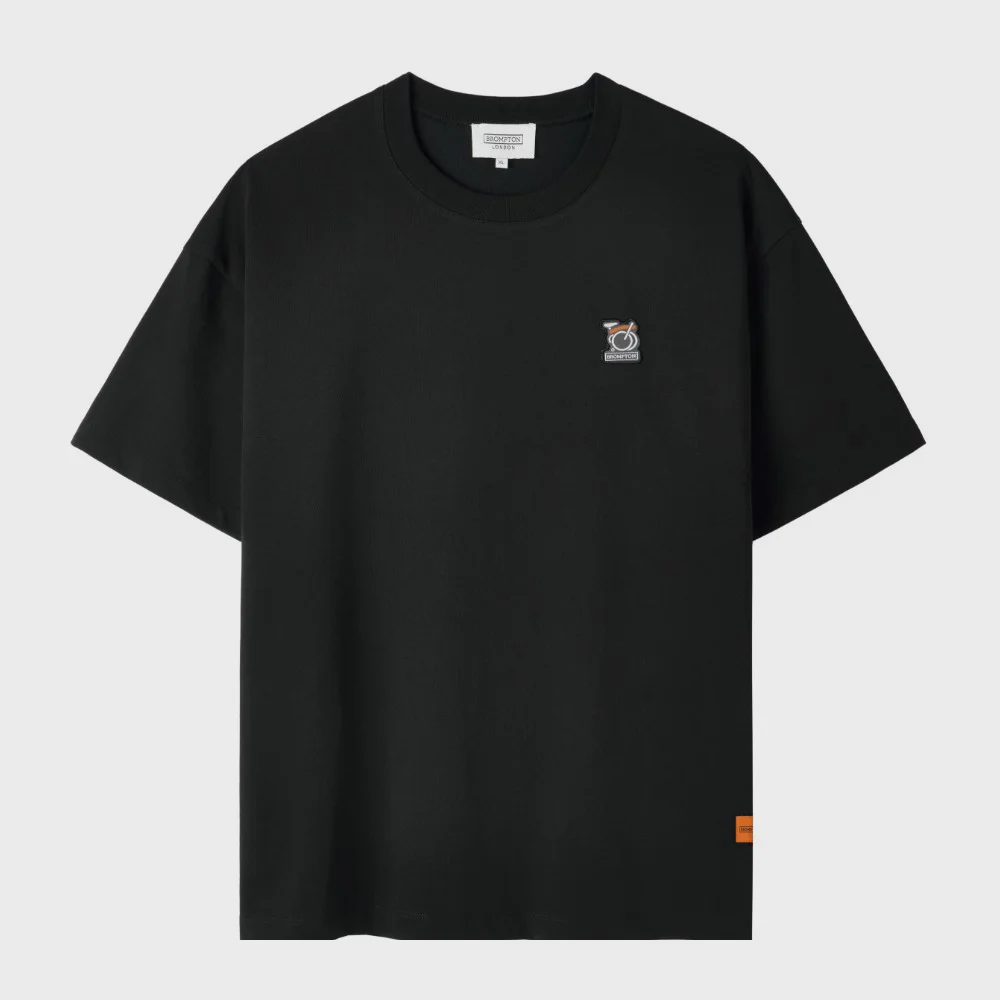 BICYCLE WAPPEN HALF SLEEVE T-SHIRT - BLACK (P262UTS130)