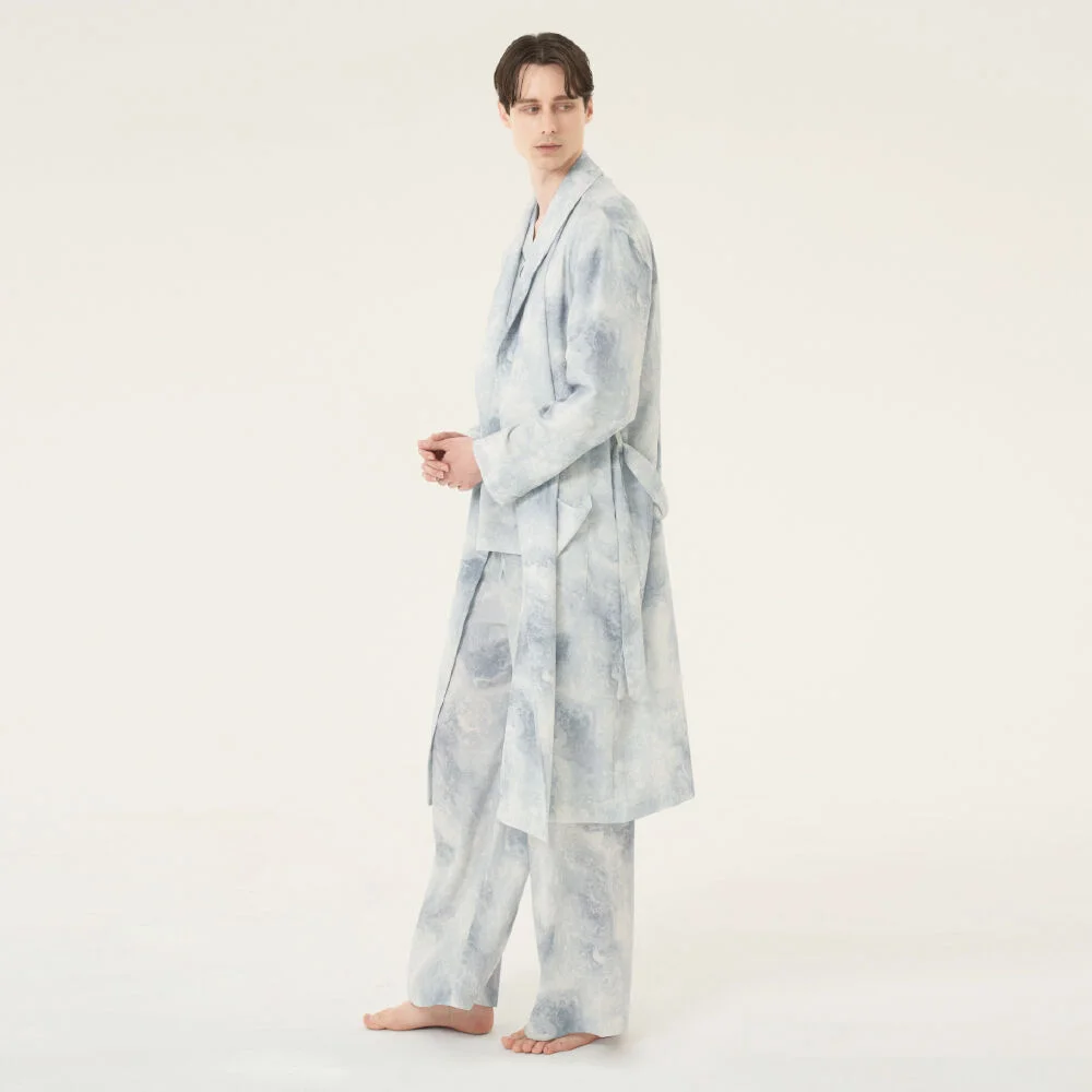 CLASSIC LONG ROBE_wave grey (men)