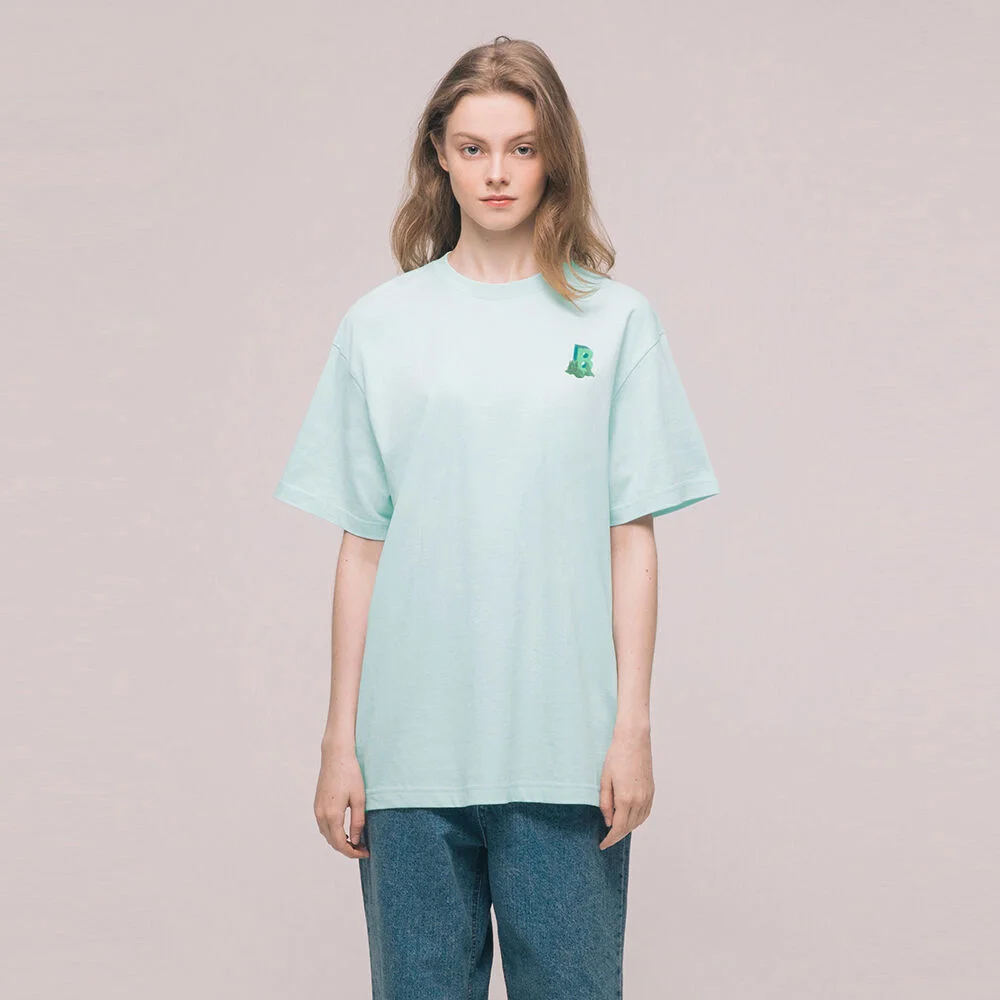 中性 Campnic 有機 短 衣袖 Pale Mint (BI1UHSH21PLM)