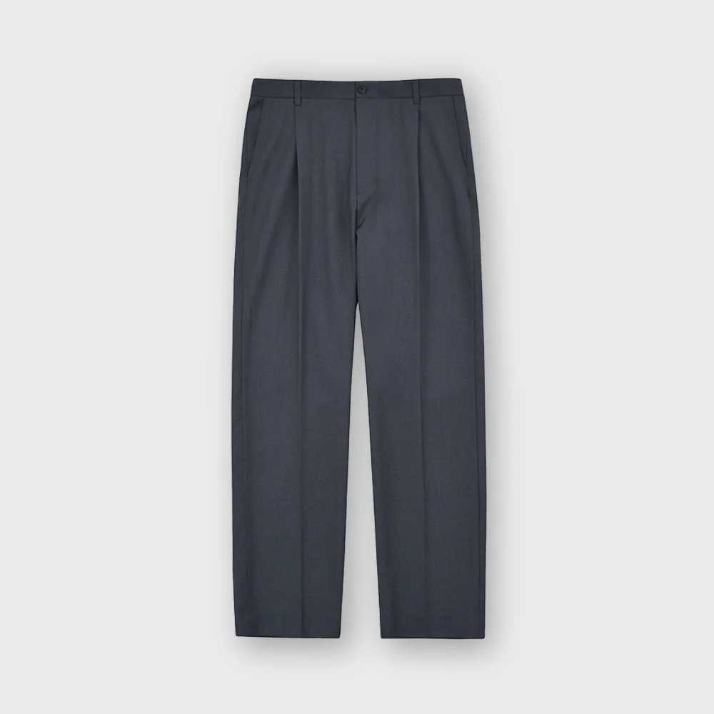 One Tuck Trouser, Charcoal