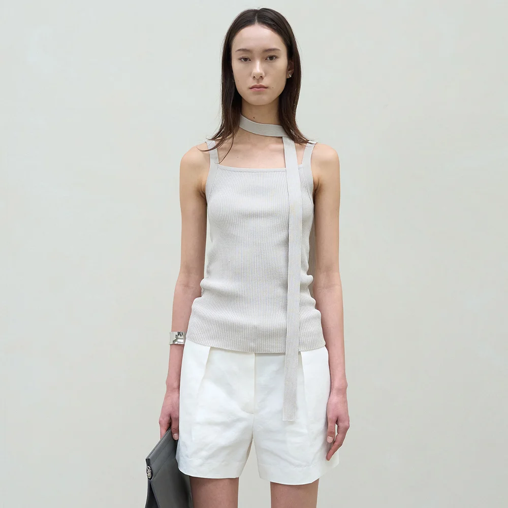 TERRE SQUARE NECK KNIT