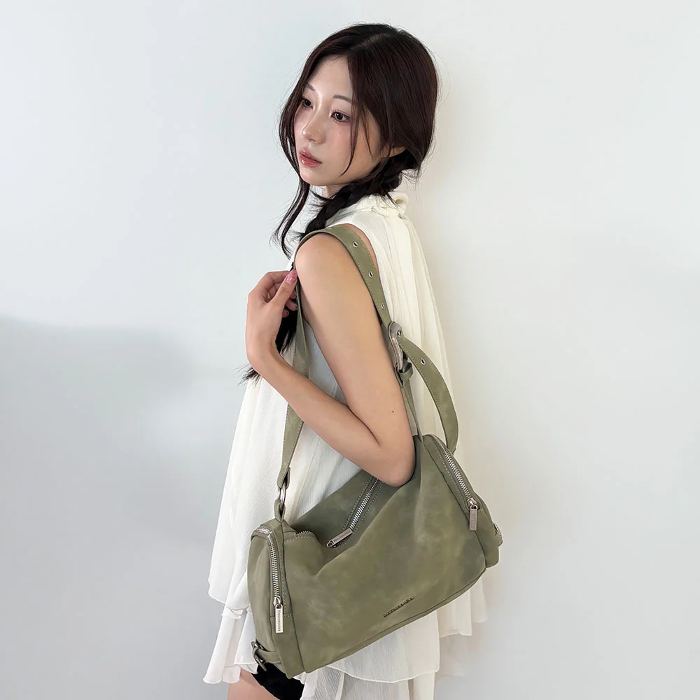 Bolt buckle bag_Olive Green