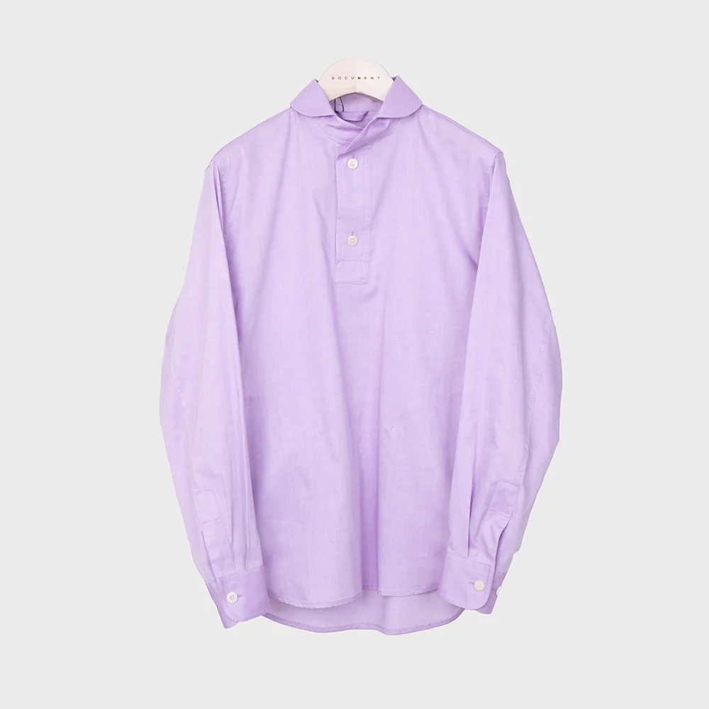 OXFORD COTTON FRENCH ROUND COLLAR SHIRT