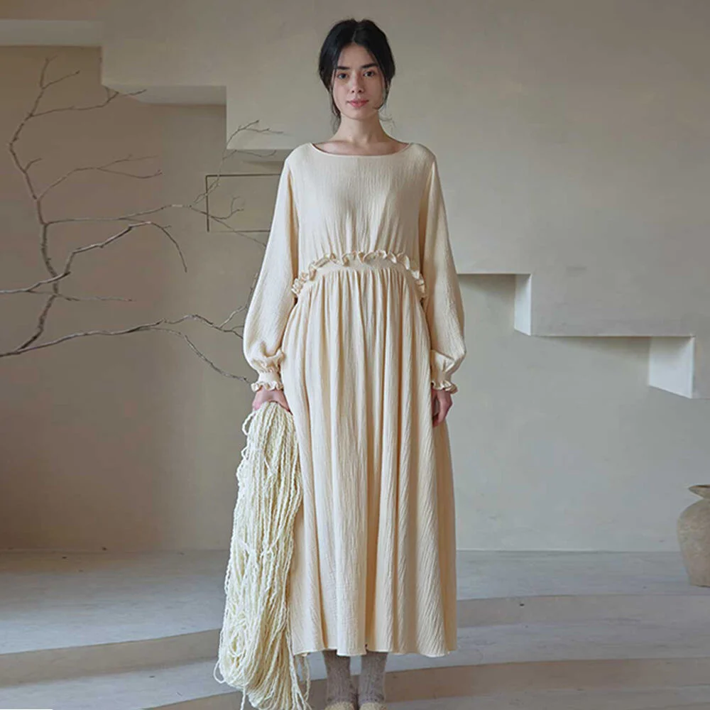 Adela pleated banding dress