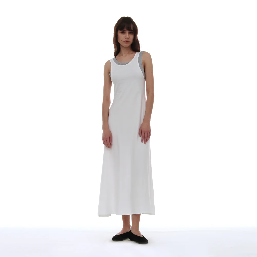 PWC OVERLAY SLEEVELESS MAXI DRESS_WHITE