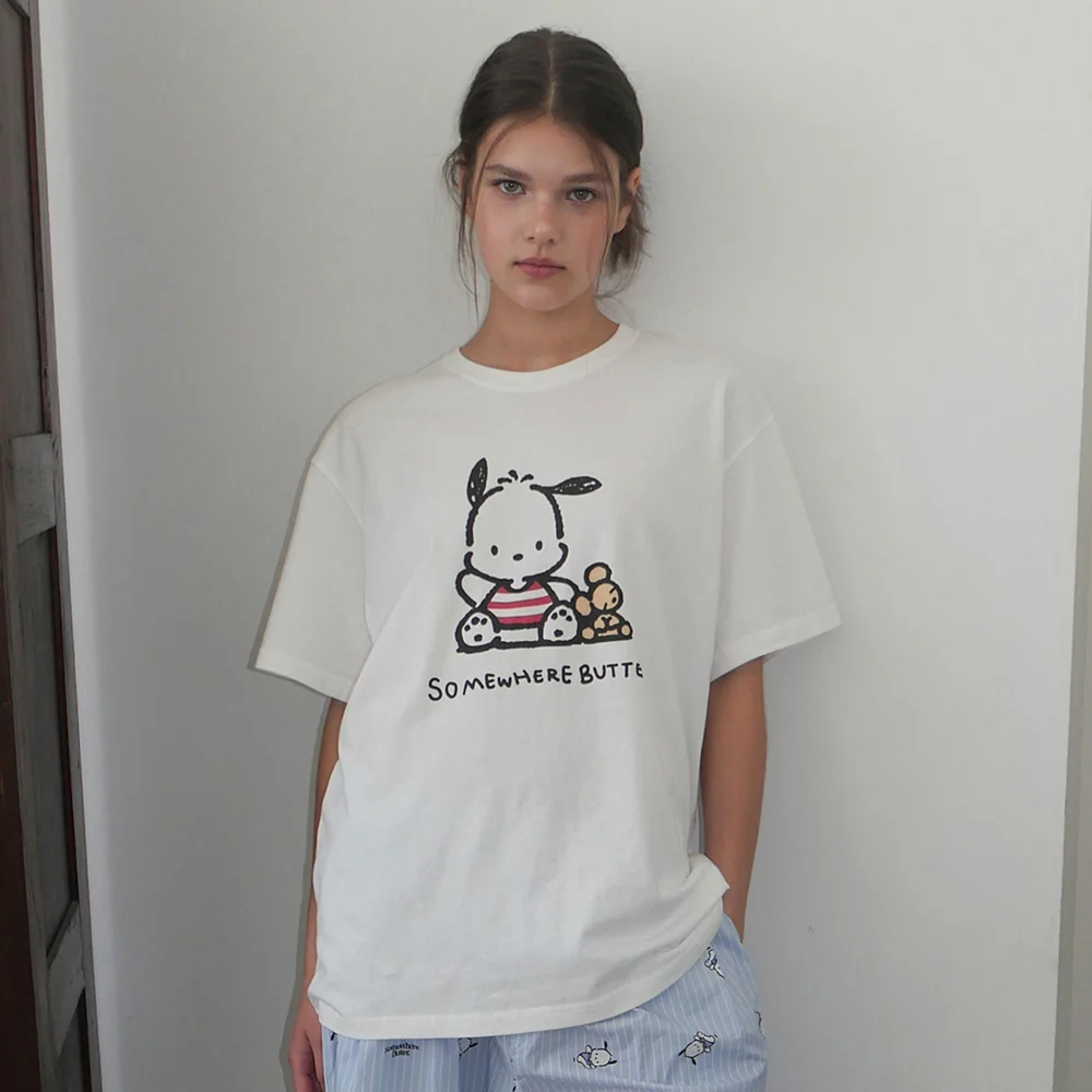 Pochacco Over-Fit Top - Ivory