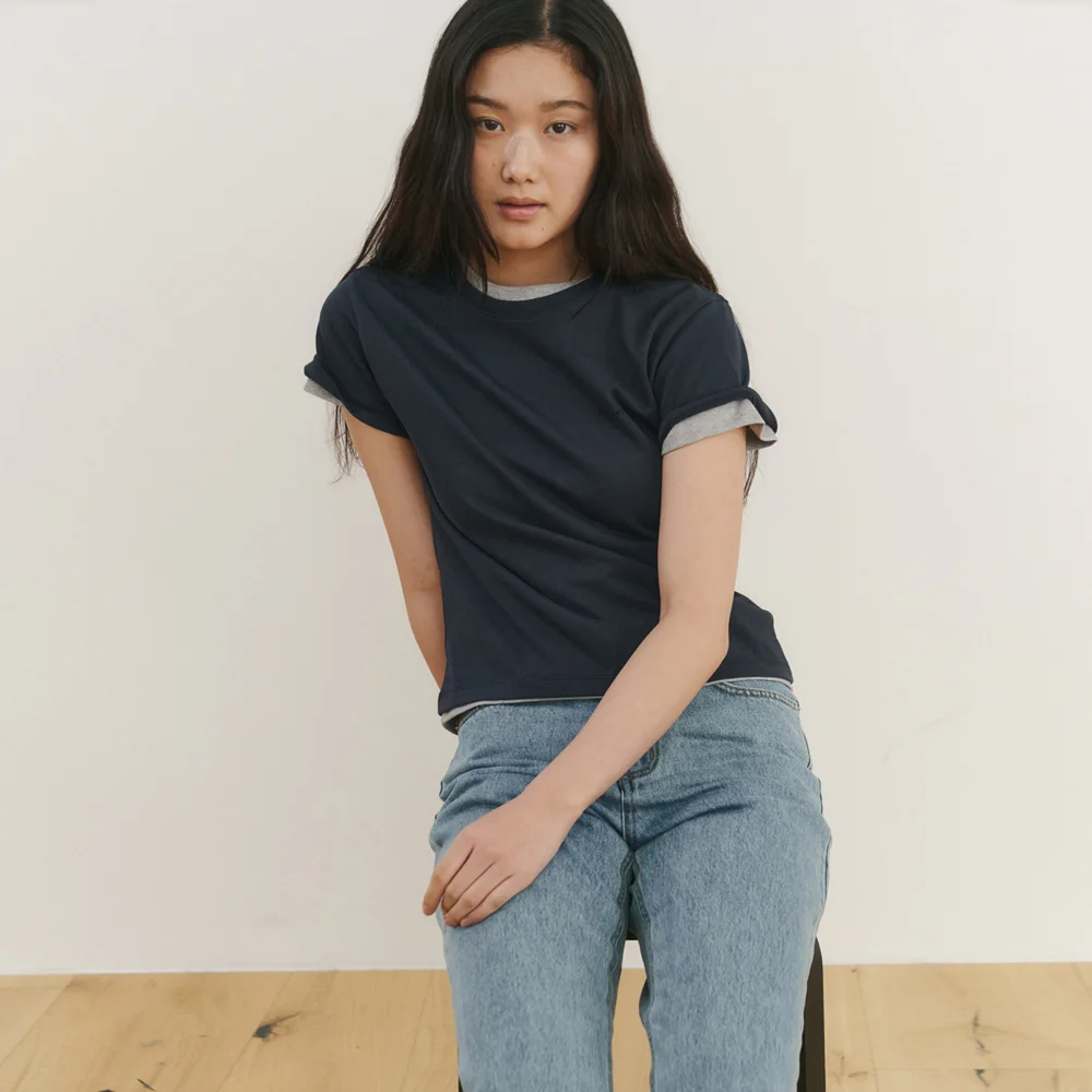 Row T-Shirts (Solid ver.)_Navy