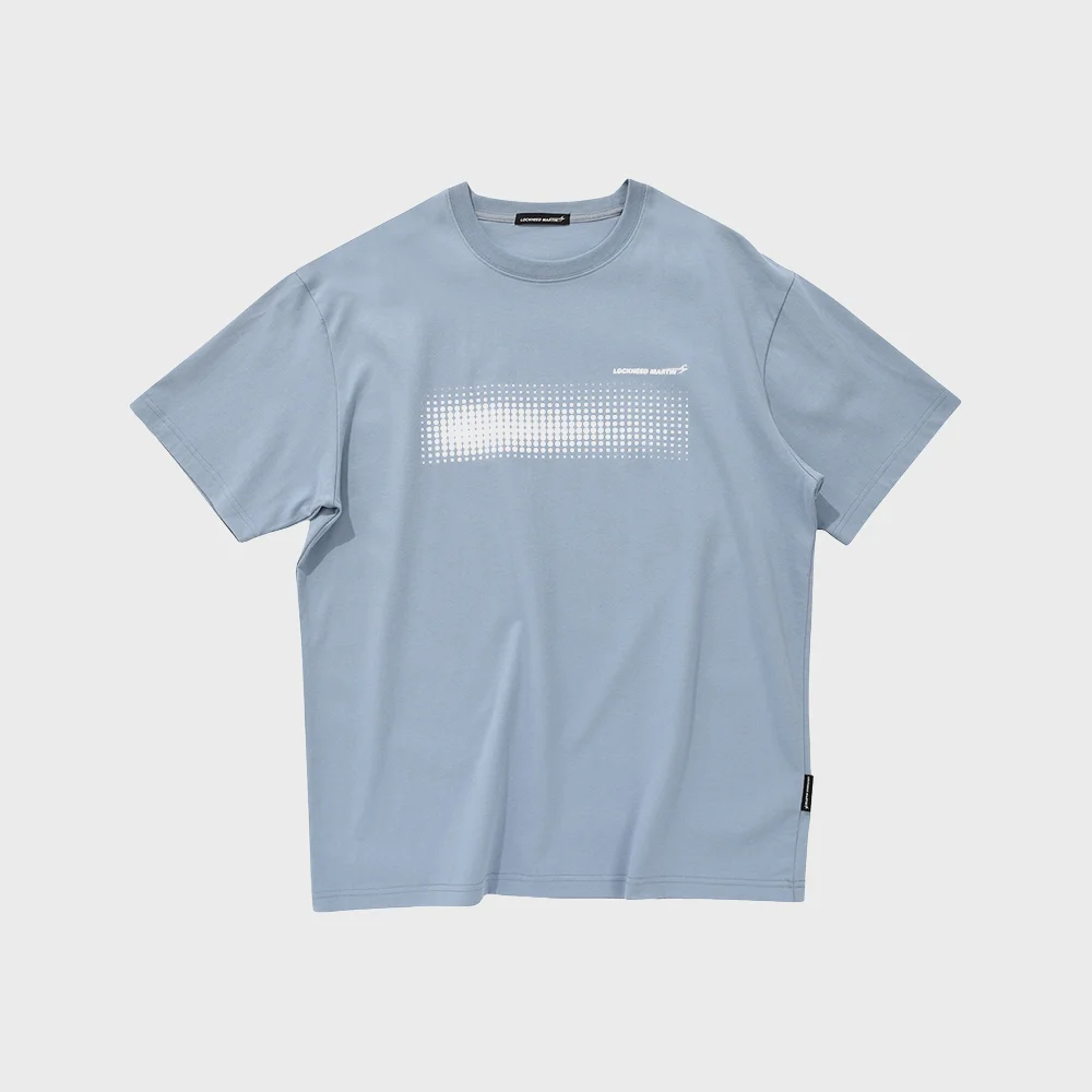 DOTS GRAPHIC PRINTED TS (BLUE)