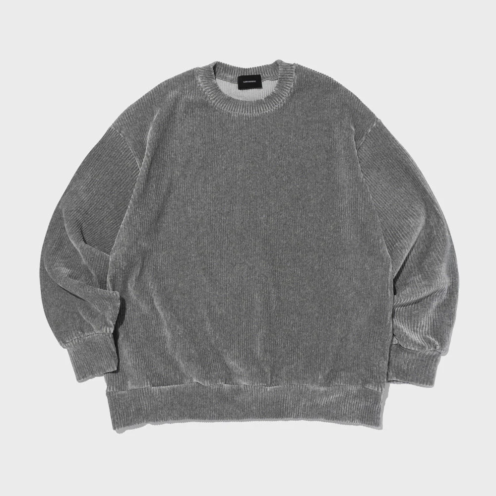 CB CORDUROY CREWNECK (GRAY)