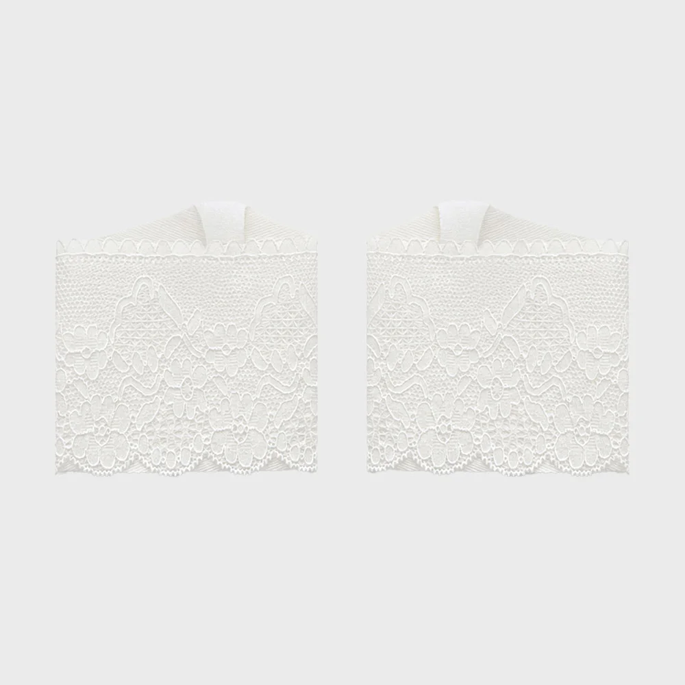 Floral Lace Toe Cover / White