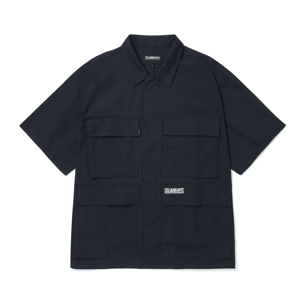 NYC BLACKSERIES UTILITY S/S SHIRTS JACKET Crown Navy
