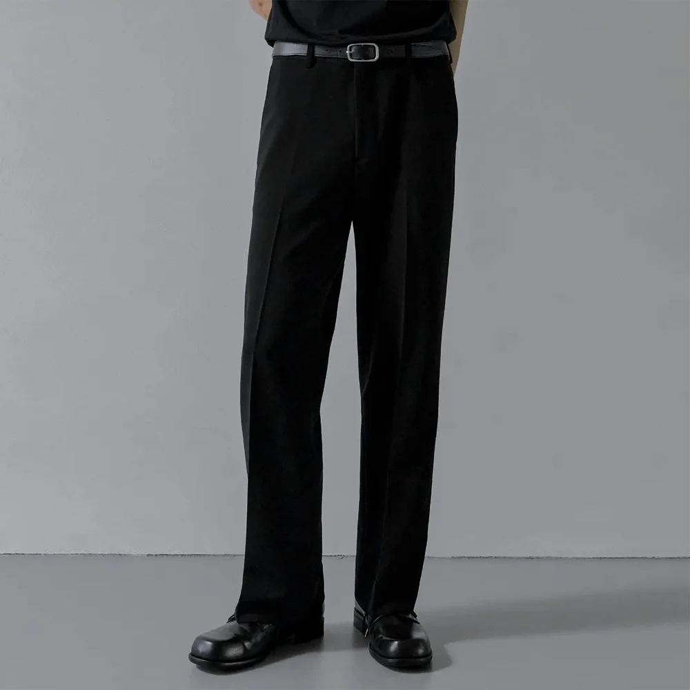 203 SOLID SILHOUETTE WIDE PANTS