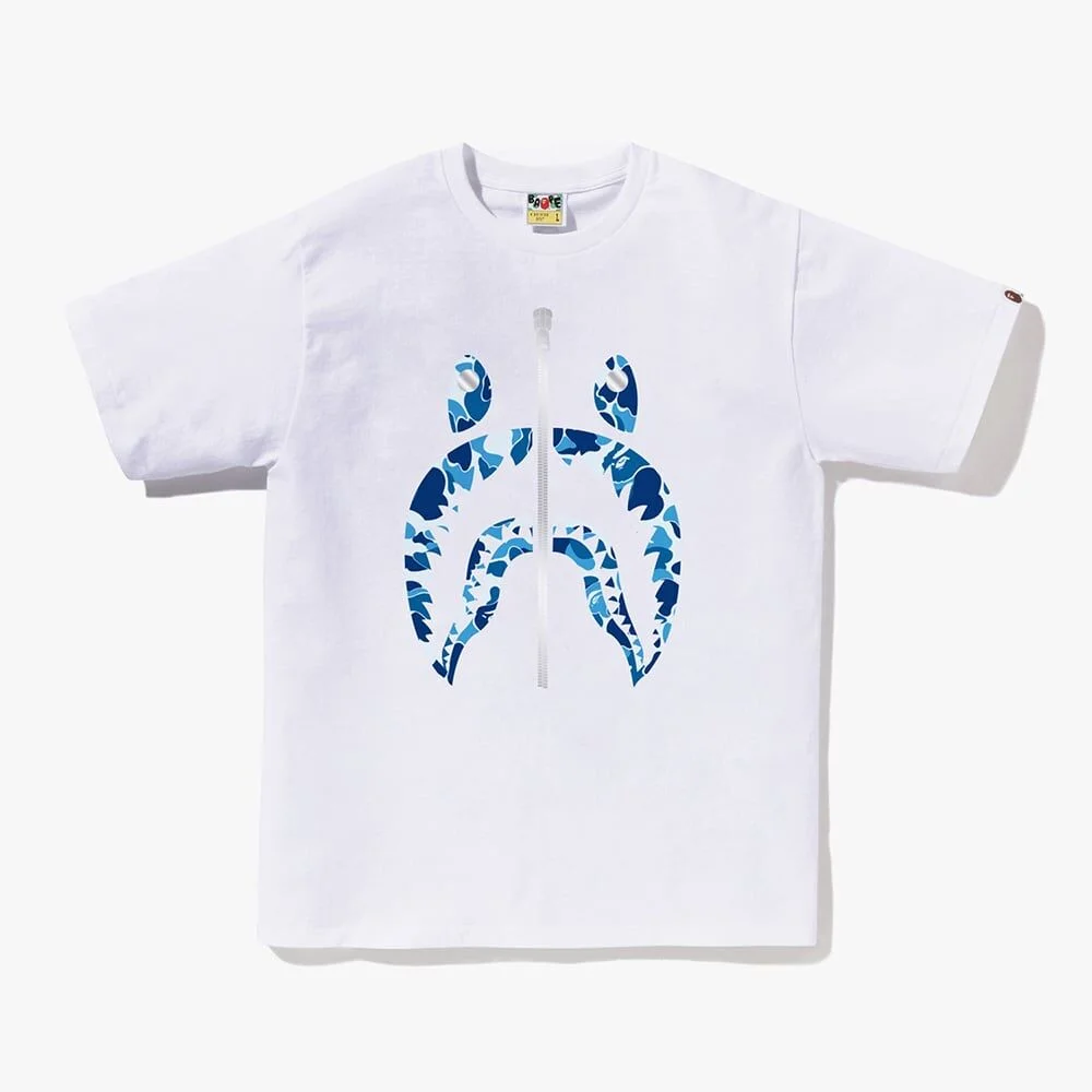 ABC 迷彩 Shark T恤(M) WHITE/BLUE