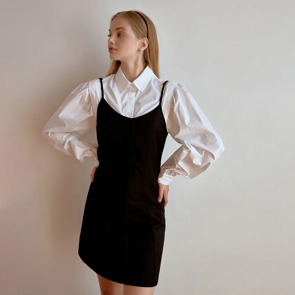 Scone mini dress (black)
