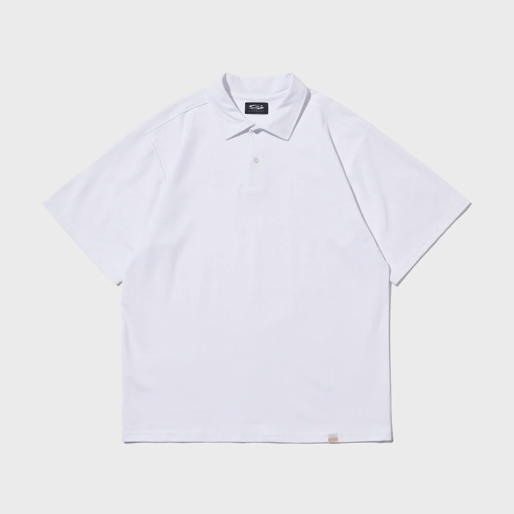 SORONA BASIC COLLAR SHORT-SLEEVE (WHITE)