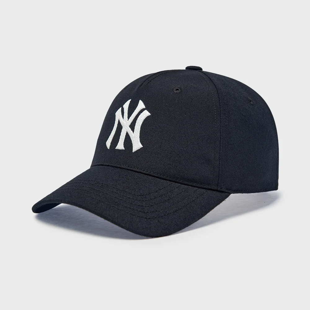 基本款 5拼接 Structure 棒球帽 NY (Black)